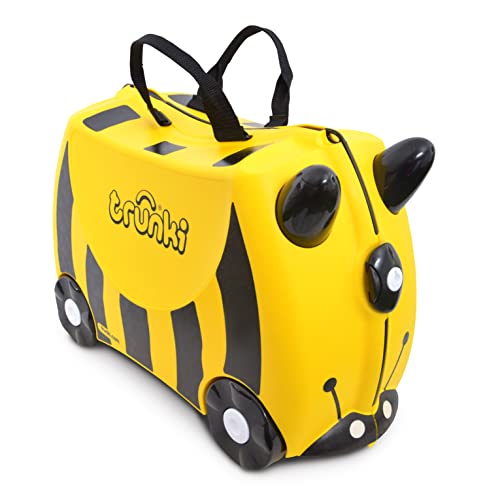 Trunki Kids Ride-On Suitcase & Toddler Carry-On Airplane Luggage: Bernard Bee Yellow - Image 1
