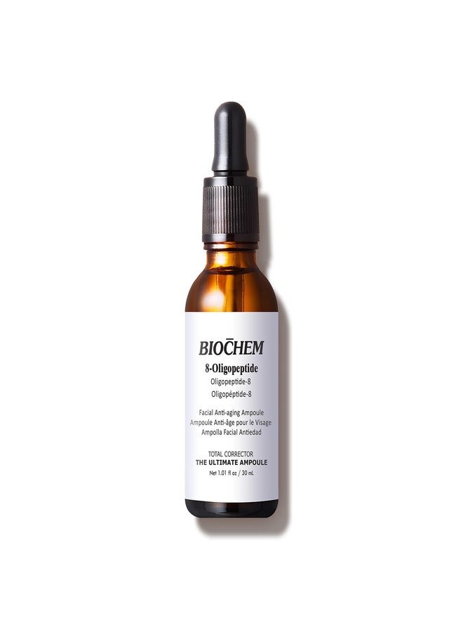 BIOCHEM 8-Oligopeptide Anti-Aging Face Ampoule – 30ml /1fl For Mature Skin – Hydrating Serum with Hyaluronic Acid for Wrinkle & Age Spots – Formula Firms, Lifts, Smooths– For All Skin Types - Image 1