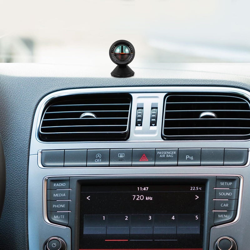 Car Compass Dashboard Ornament With Suction Cup Camping Hiking Marine Vehicle Mount - Image 4
