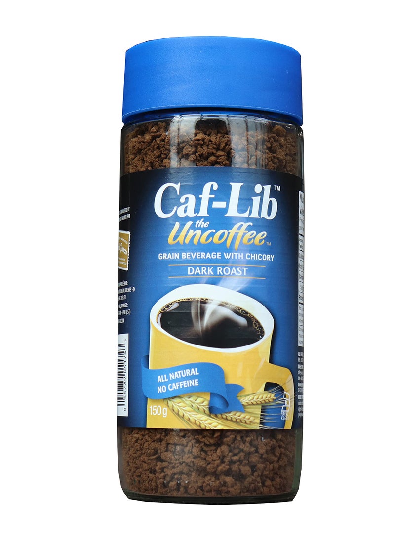 Caf-Lib Dark Roast Coffee Alternative with Barley and Chicory 150-Gram - Image 1