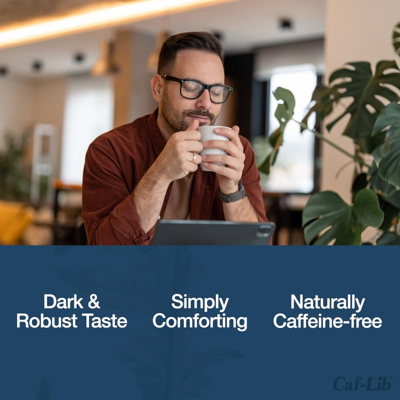 Caf-Lib Dark Roast Coffee Alternative with Barley and Chicory 150-Gram - Image 2