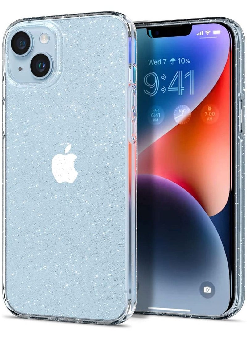 Spigen - Liquid Crystal Glitter iPhone 14 Case Cover- Crystal Quartz - Image 1