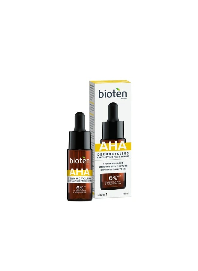 bioten Dermocycling AHA Exfoliating Face Serum 15ml - Image 1