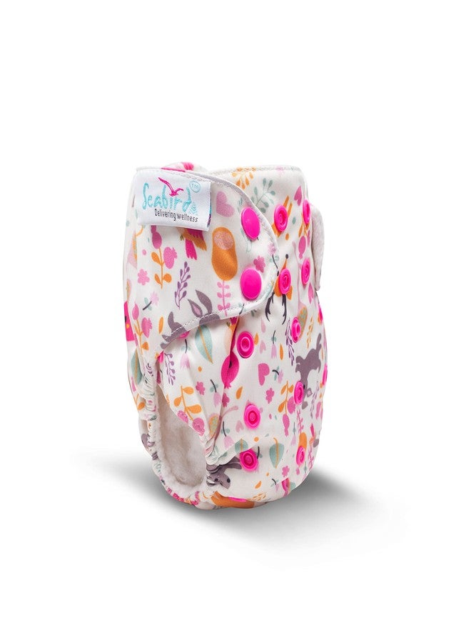 Seabird Premium Cloth Diaper For 0 to 3 year Babies Reusable & Washable With Quick Dry Insert/Pad Baby Comfort Pack Of 1 - Image 2