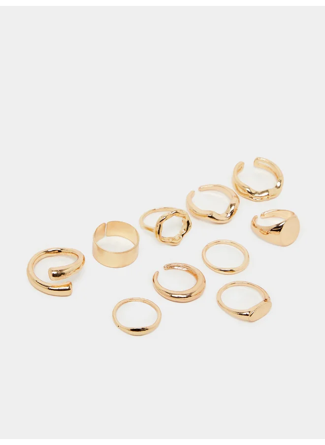 ستايلي Styli Set of 10 - Multi Shape Rings
