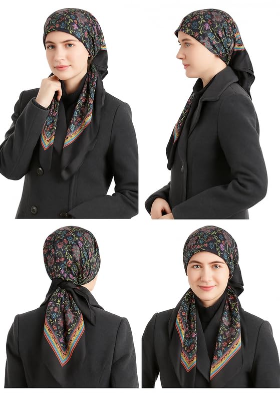 MIKONIKO Women’s Wool Winter Scarf | Soft & Warm Woolen Muffler | Stylish Cold Weather Wrap for Women | Pack of 1_Black - Image 5