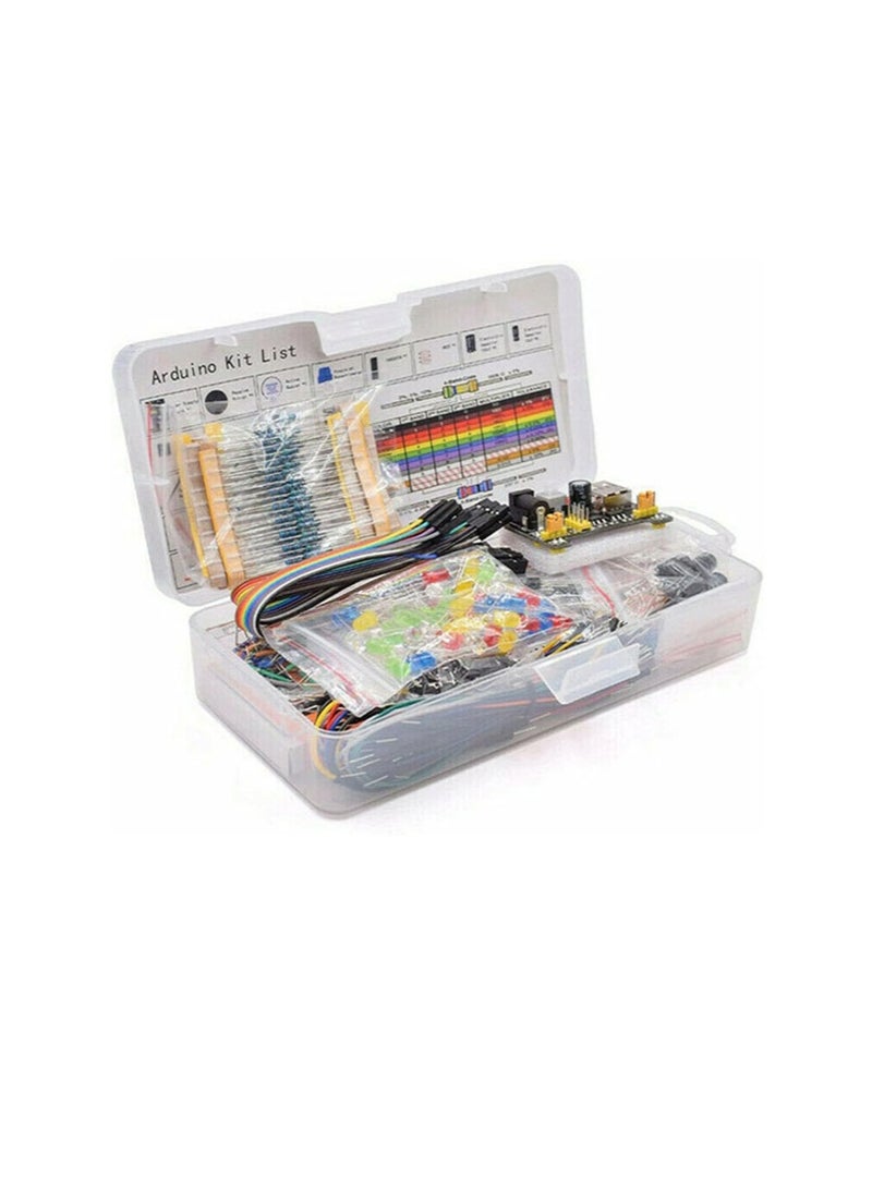 Electronic Components Kit LED Diodes Resistors 830 hole breadboard for UNO R3 component package beginner starter kit compatible with 2560 UNO - Image 1