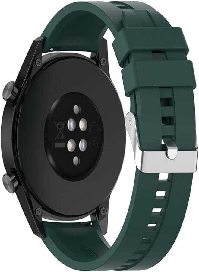 Next store 20mm Silicone Strap Compatible With Samsung Gear Sport/Samsung Watch 4/5/5 Pro/S2 Classic/Active 2 40mm 44mm/GTS 4/4 Mini/Bip 3/Pro/GTS 2 Mini/GTS 2e (Dark Green)