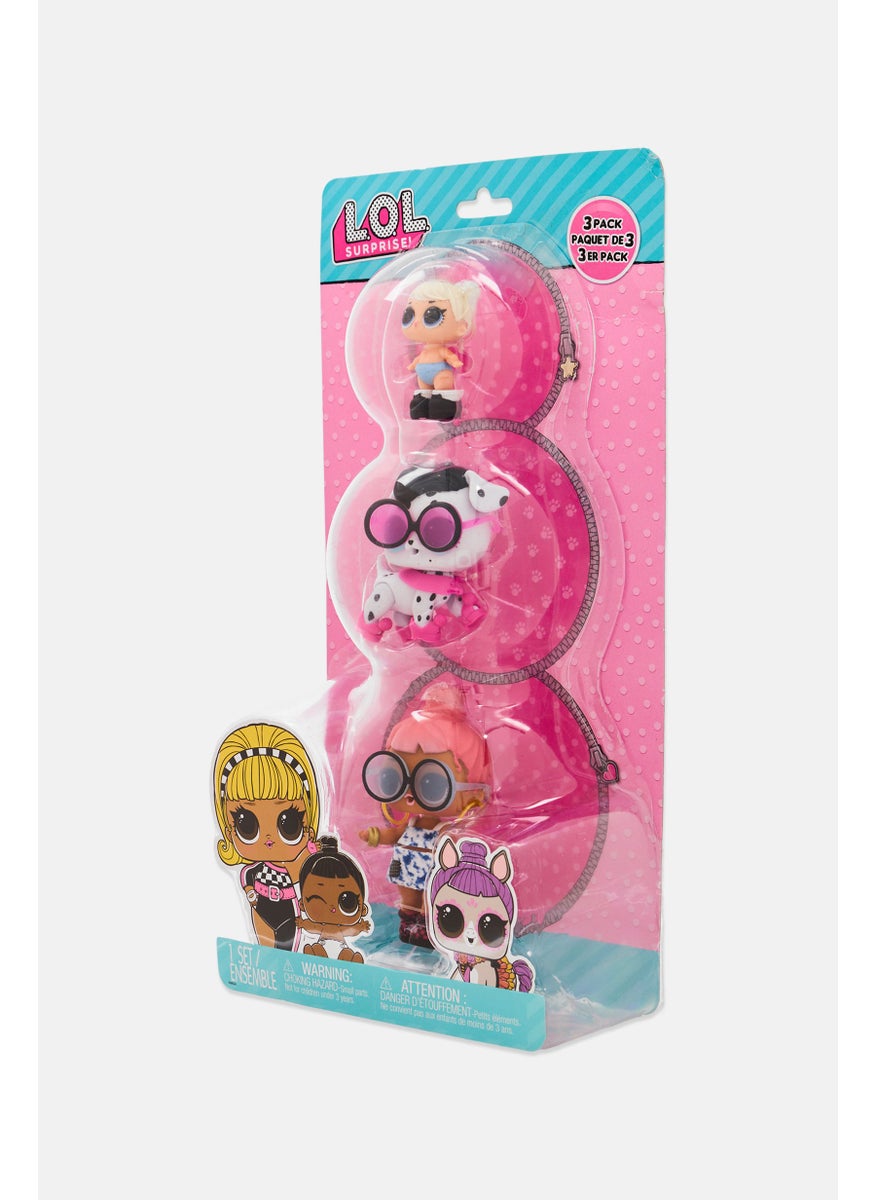 L.O.L. Surprise! 3 Pcs Miss Punk Sur-fur Puppy /Lil Heartbreaker Cute Little Doll Collection  - Image 5