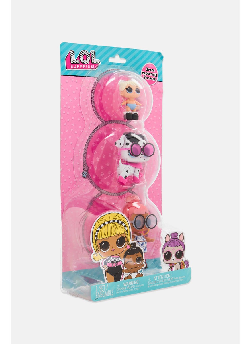 L.O.L. Surprise! 3 Pcs Miss Punk Sur-fur Puppy /Lil Heartbreaker Cute Little Doll Collection  - Image 4