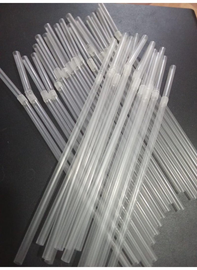 Clear Drinking Straws Disposable Transparent Beverage Straws for Cold Drinks Juice Soft Drinks Parties Restaurants Cafes and Everyday Food Service Use - Image 5