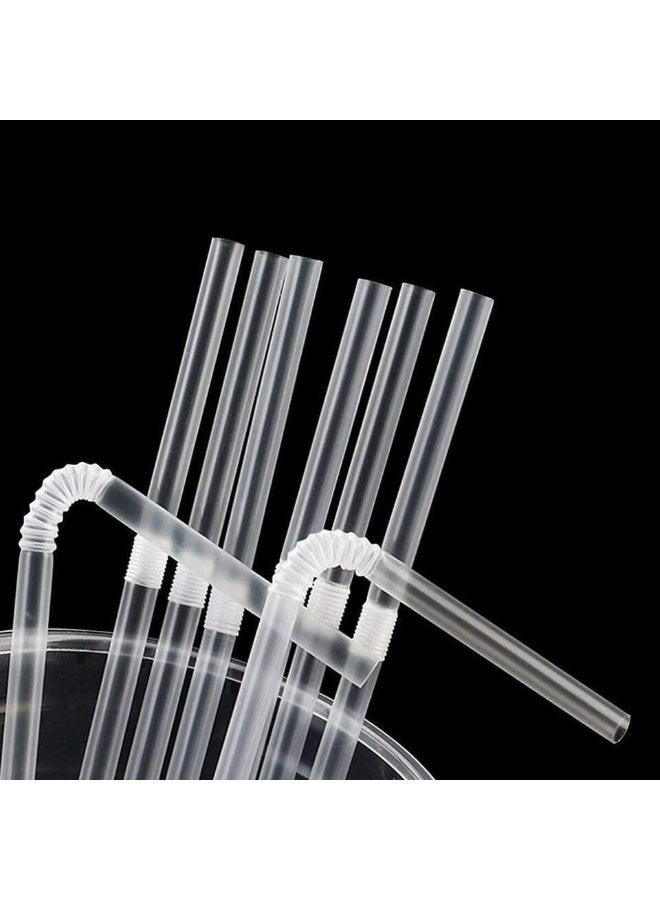 Clear Drinking Straws Disposable Transparent Beverage Straws for Cold Drinks Juice Soft Drinks Parties Restaurants Cafes and Everyday Food Service Use - Image 4