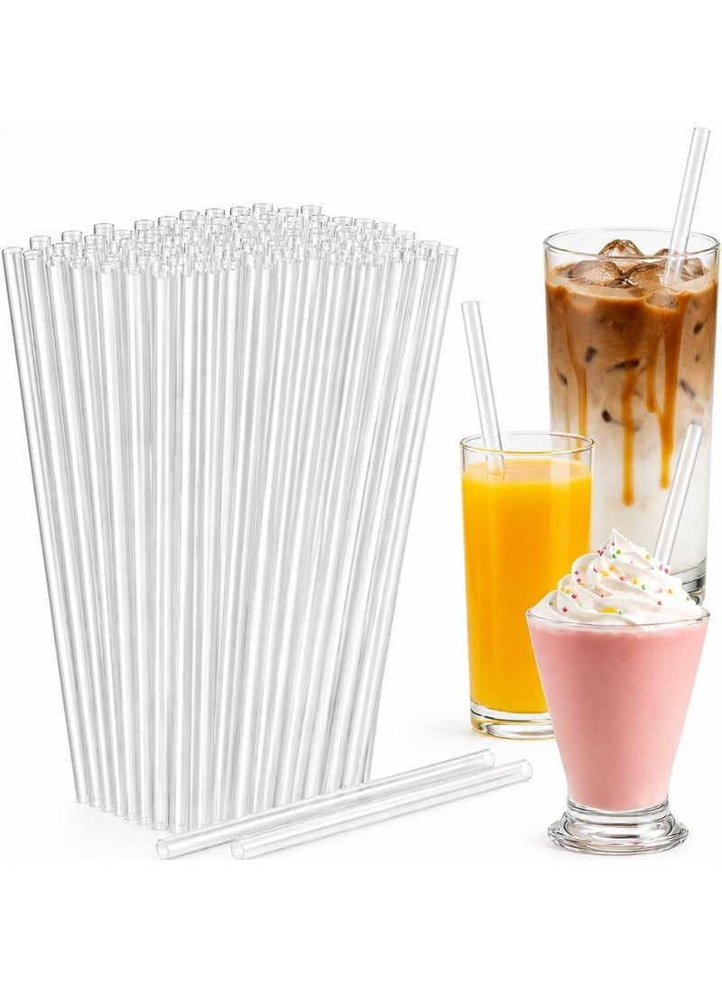 Clear Drinking Straws Disposable Transparent Beverage Straws for Cold Drinks Juice Soft Drinks Parties Restaurants Cafes and Everyday Food Service Use - Image 1