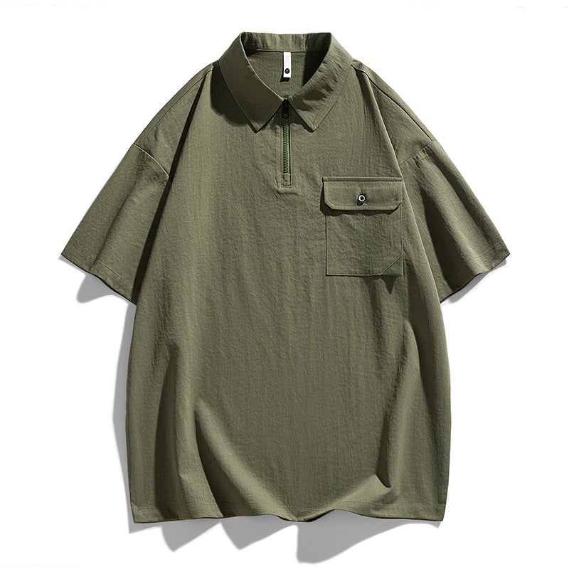 Trendy Brand Plus Size Casual Polo Shirt T-Shirt Top Men'S Japanese Leck Short Sleeve T-Shirt Manufacturers - Image 1
