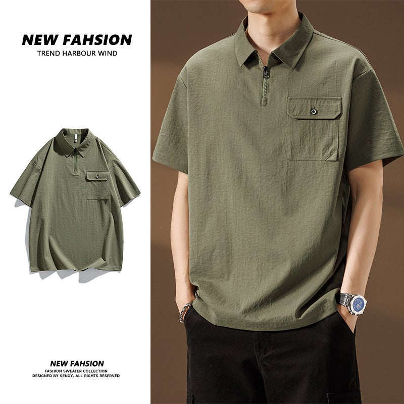 Trendy Brand Plus Size Casual Polo Shirt T-Shirt Top Men'S Japanese Leck Short Sleeve T-Shirt Manufacturers - Image 4