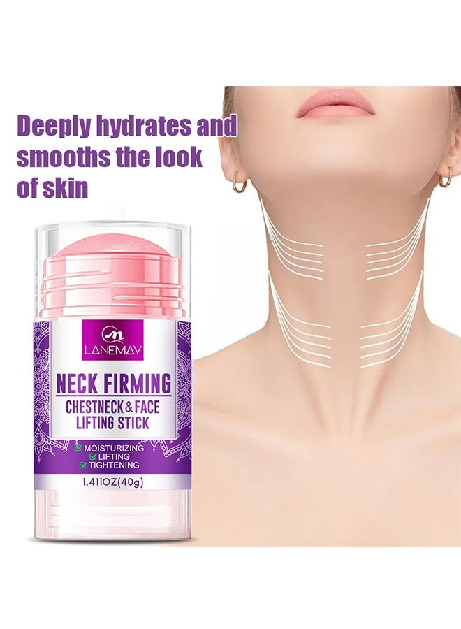 LANEMAY Neck Firming Chest neck & Face Lifting Stick , Retinol Cream for Anti Wrinkles, Retinol Stick with Collagen, Aloe Vera, Avocado & Rosemary, Anti-Aging Neck Cream & Face Moisturizer 40g - Image 4