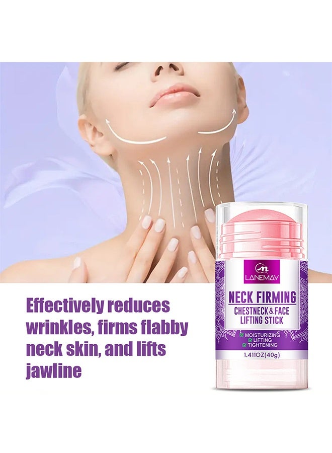 LANEMAY Neck Firming Chest neck & Face Lifting Stick , Retinol Cream for Anti Wrinkles, Retinol Stick with Collagen, Aloe Vera, Avocado & Rosemary, Anti-Aging Neck Cream & Face Moisturizer 40g - Image 5