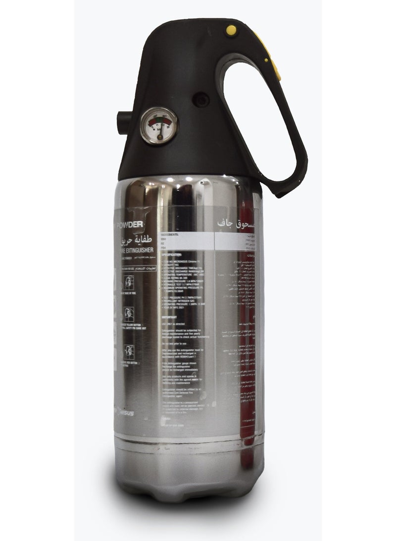 Micronisus Automotive Solutions Chrome Fire Extinguisher 1Kg with Smart Clip - Image 1