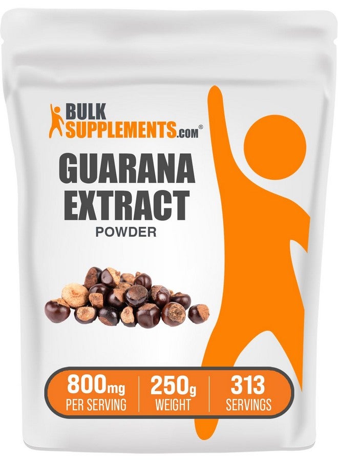 BulkSupplements.com Guarana Extract Powder - Natural Caffeine Supplement, from Guarana Seed, Guarana Powder - Gluten Free, 800mg per Serving, 250g (8.8 oz) (Pack of 1) - Image 1