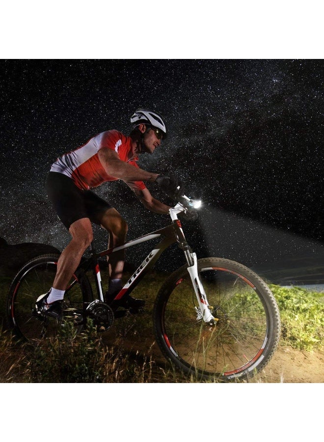 2-in-1 Rechargeable - Cycle Light (3 Modes) Cycle Light and Horn/Cycle Lights Rechargeable Waterproof (140 dB) Cycle Light with Horn Cycle LED Front Light - Image 4