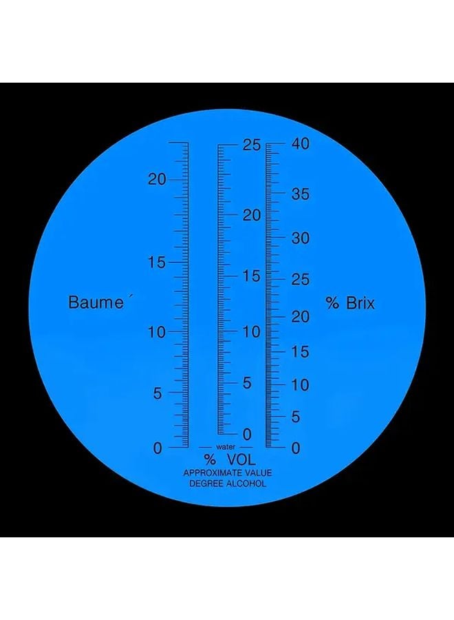 Wine Brewing Refractometer 3 In 1 Sugar Content 0 40 Alcohol 0 25 Baume Scale ATC - Image 4