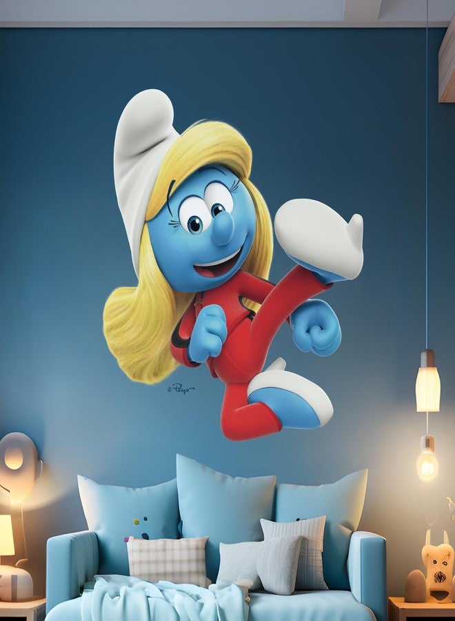 EGD The Smurfs Peel and Stick Wall Decal - EGD X The Smurfs Series - Prime Collection - Baby Girl or Boy - Nursery Wall Decal for Baby Room Decorations (Wide 20"x 20" Height) - Image 1