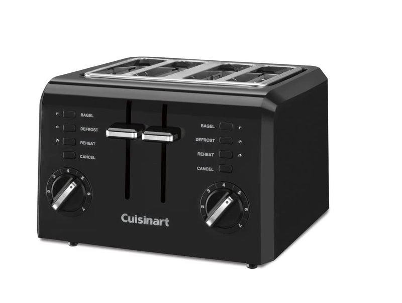 Cuisinart CPT-142BK 4-Slice Compact Plastic Toaster, Black - Image 2