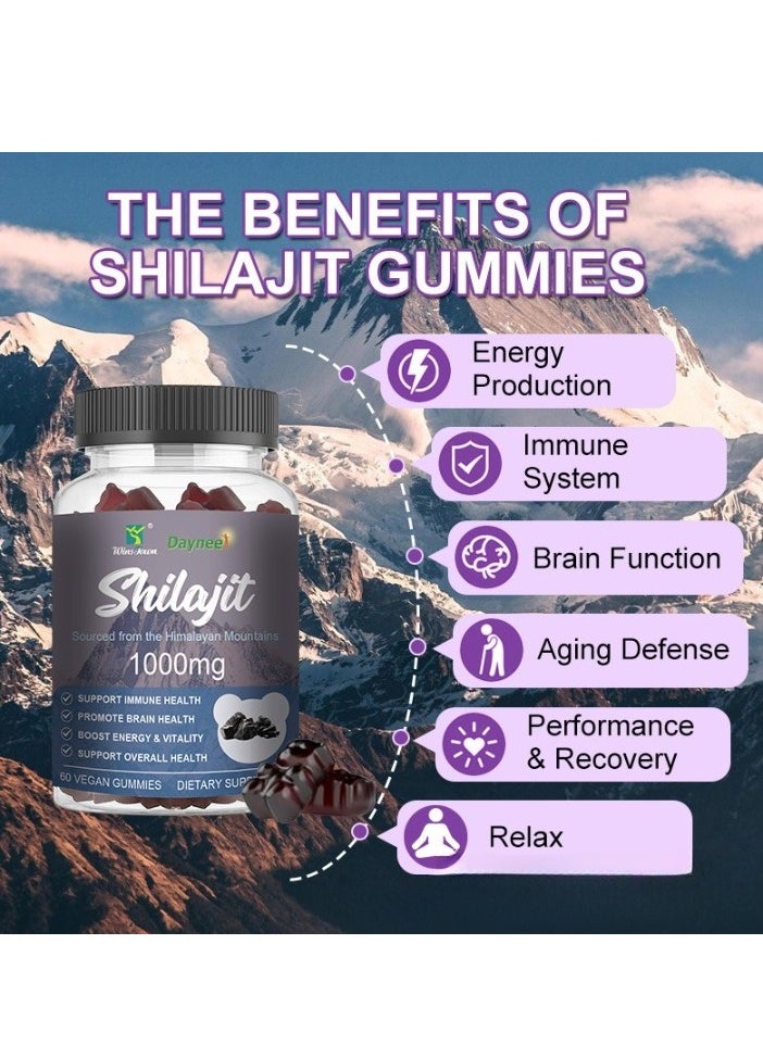 Wins Town Shilajit Resin, Pure Natural Shilajit Catnip Gummies, Harmless Energy Booster Shilajit Mineral, Safe Effective Healthy Dietary Supplements For Immune System Satmina  - Image 3
