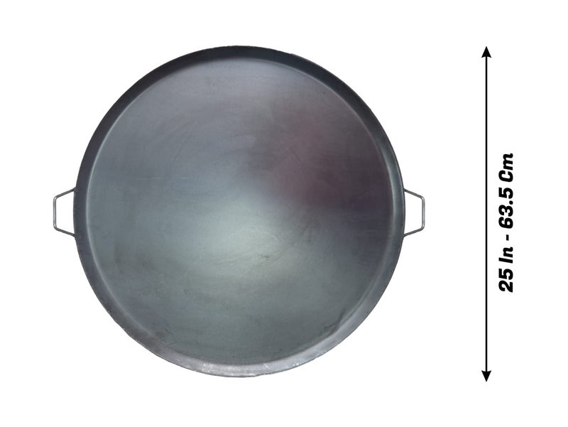 Fiesta Brands Extra Large Comal Para Tortillas Grandes Redondo for Tortillas y Quesadilla Carbon Steel Heavy Duty Metal Handle (25 In) - Image 2
