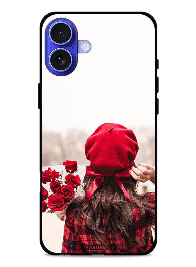 Tolwak Apple iPhone 16 Protective Case Cover Holding Flowers - Image 1