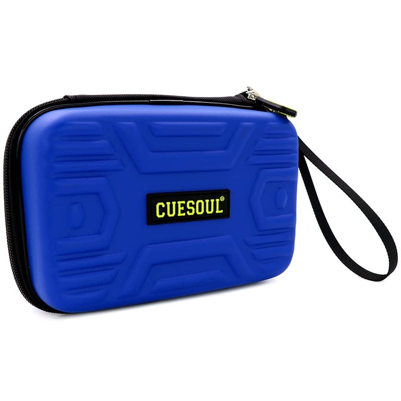CUESOUL BEAST Dart Case Big Darts Carrying Storage for Steel Tip/Soft Tip darts and Accessories-Blue - Image 1