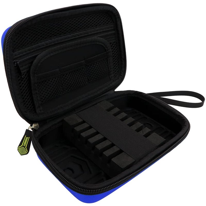 CUESOUL BEAST Dart Case Big Darts Carrying Storage for Steel Tip/Soft Tip darts and Accessories-Blue - Image 2