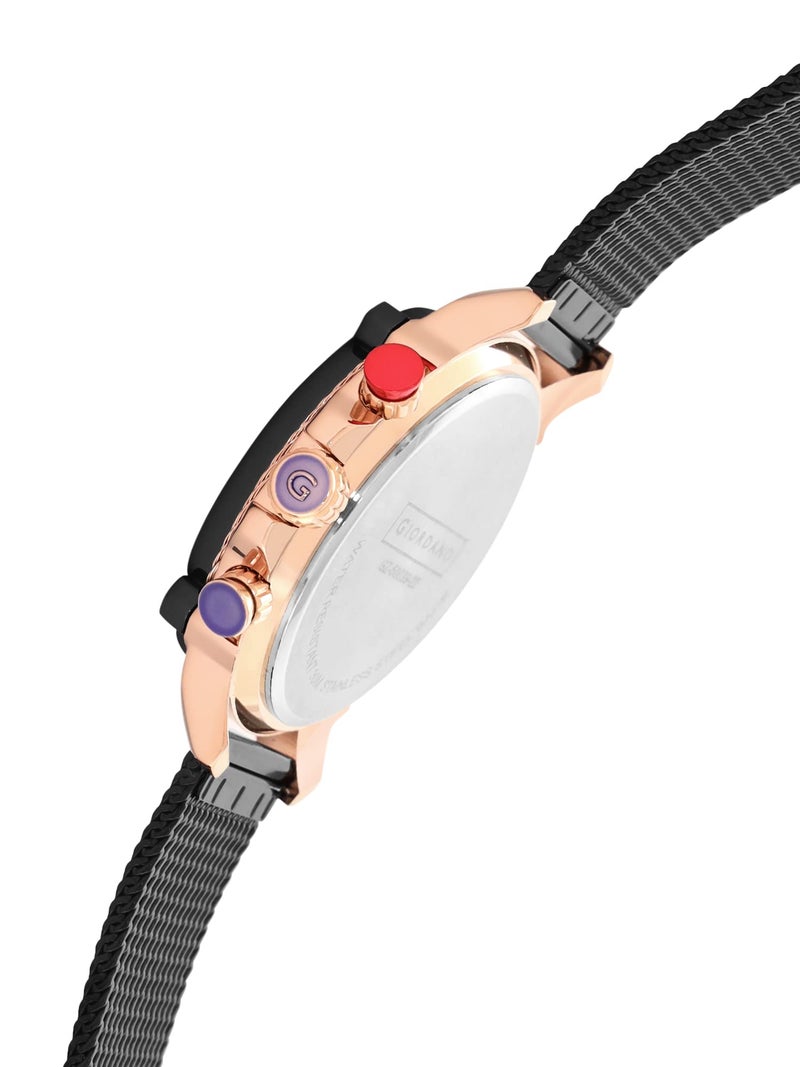 Giordano AW22 Collection Analog Watch for Men with Color Variant and Stylish Mesh Strap| Chronograph Multifuntional Mechanism -GZ-50039-22 - Image 5