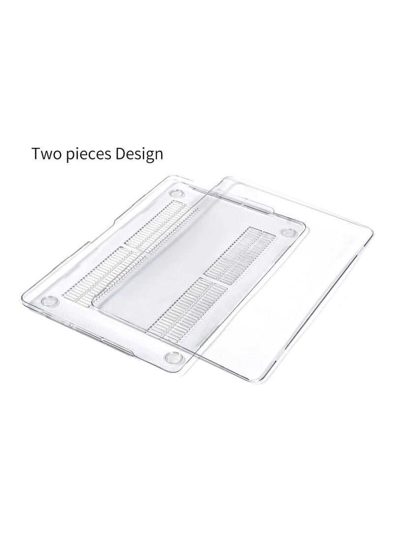 MacBook Air M2 Case 2022 13.6 inch A2681 Clear Plastic Hard Shell Case Protector for Newest M2 MacBook Air 13.6 with Touch ID Crystal Clear - Image 2