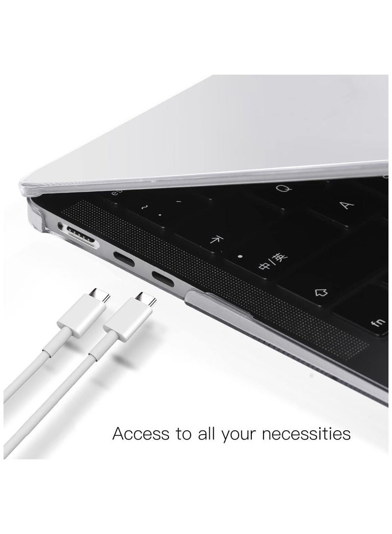 MacBook Air M2 Case 2022 13.6 inch A2681 Clear Plastic Hard Shell Case Protector for Newest M2 MacBook Air 13.6 with Touch ID Crystal Clear - Image 3