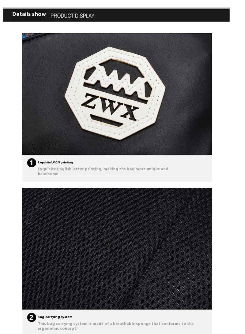 ZWX 3-Piece Printed Bag Set Red/Black/Grey - Image 3