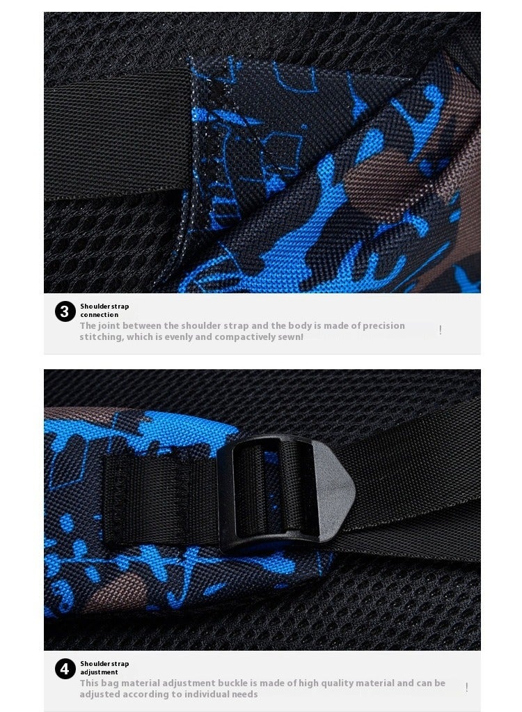 ZWX 3-Piece Printed Bag Set Red/Black/Grey - Image 4