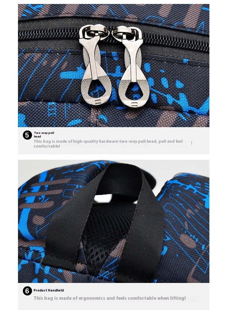 ZWX 3-Piece Printed Bag Set Red/Black/Grey - Image 5