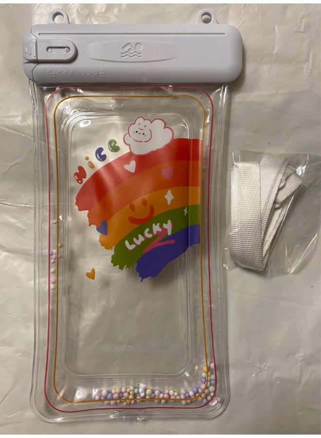 جراب الهاتف المحمول للماء | جراب مقاوم للماء لاستخدام الهاتف المحمول على الشاطئ أو حمام السباحة، مع حزام للرقبة | حافظة آيفون، سامسونج، زياومي، هواوي، ريدمي (متعدد ألالوان) - Image 2