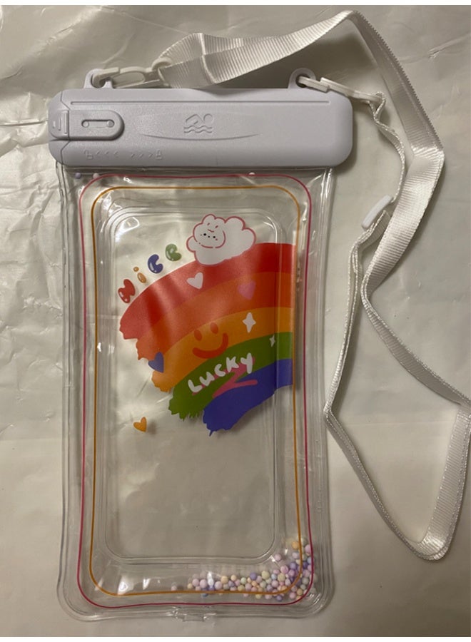 جراب الهاتف المحمول للماء | جراب مقاوم للماء لاستخدام الهاتف المحمول على الشاطئ أو حمام السباحة، مع حزام للرقبة | حافظة آيفون، سامسونج، زياومي، هواوي، ريدمي (متعدد ألالوان) - Image 1