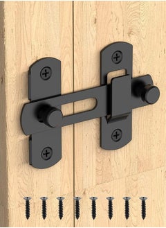 Generic Sliding Barn Door Lock, Stainless Steel Gate Latches Flip Latch Safety Door Bolt Latch Lock for Wine Cabinet, Bathroom, Outdoor, Garage, Garden, Closet Door  - Image 1