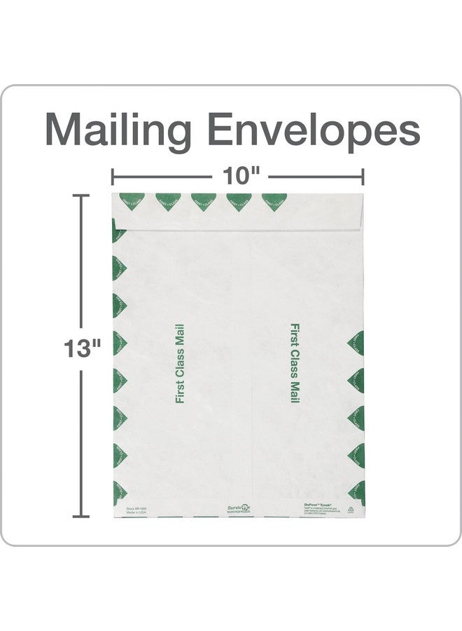 Quality Park R1590 Survivor Tyvek Usps First Class Mailer 10 X 13 White Pack Of 100 - Image 3
