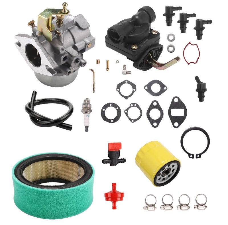 K321 Carburetor Carb for Kohler with fuel pump and 25 883 03S1 Air Filter