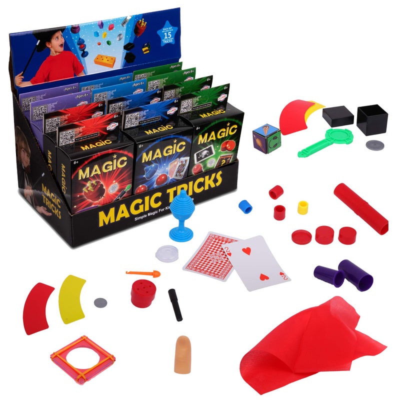 Playkidz 12 Packs of Magic Trick for Kids  Party Favors Magic Set with Over 15 Tricks Each Made Simple Magician Pretend Play Birthday IndoorOutdoor Fun Games - Image 3