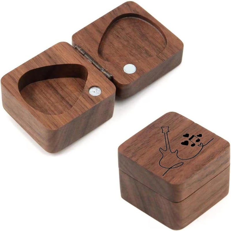 JUPPE Birthday Gifts For HIm or Her, Bronze I'd Pick You Every Time Guitar Pick With Wood Gift Box Music Gifts For Men Women Boy Girl (Wood Box Set) - Image 3