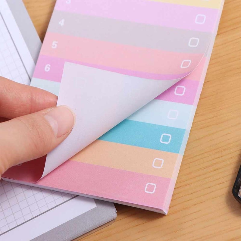 50 Sheets Sticky Notes Kawaii Portable Self Adhesive Multicolors To Do List Notepad Style1 - Image 2