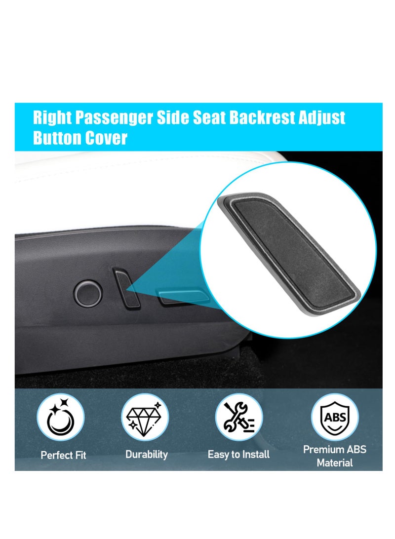 Excefore Seat Adjuster Button For Tesla Model 3/Y 2021 2022 2023, Right Side Seat Back Forward Button Cover for Model 3 Model Y, Seat Adjustment Button 1098843-01-E, Power Seat Switch Button - Image 5