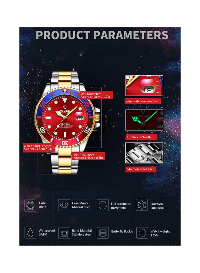 Men's Skeleton Automatic Mechanical Watch - Image 2