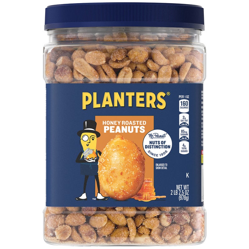 PLANTERS Honey Roasted Peanuts 216 lb Container 6PK