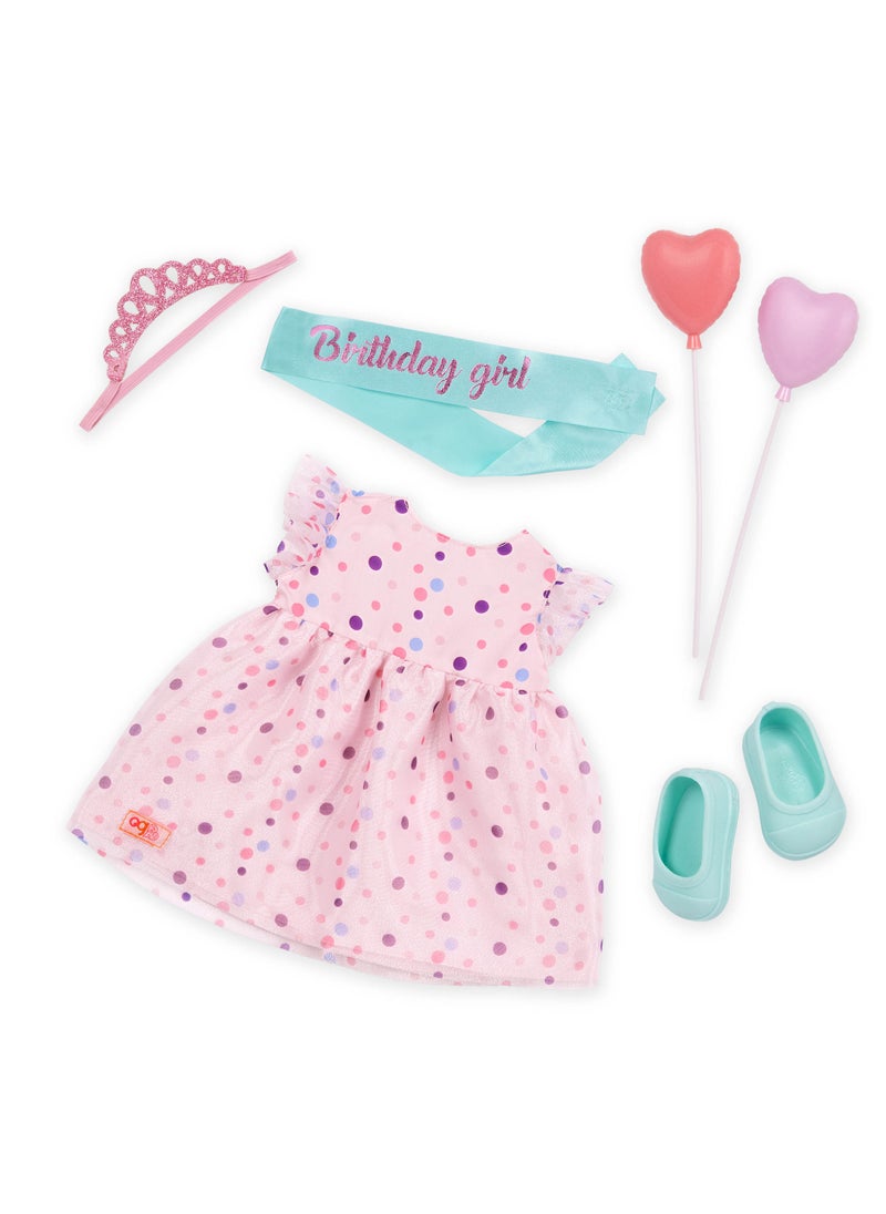 Our Generation - Esme 18-Inch Fashion Doll Birthday Celebration Fun And Interactive Dress-Up Soft Body With Movable Limbs, Fabric Clothing Age 3 Years And Up - Image 1